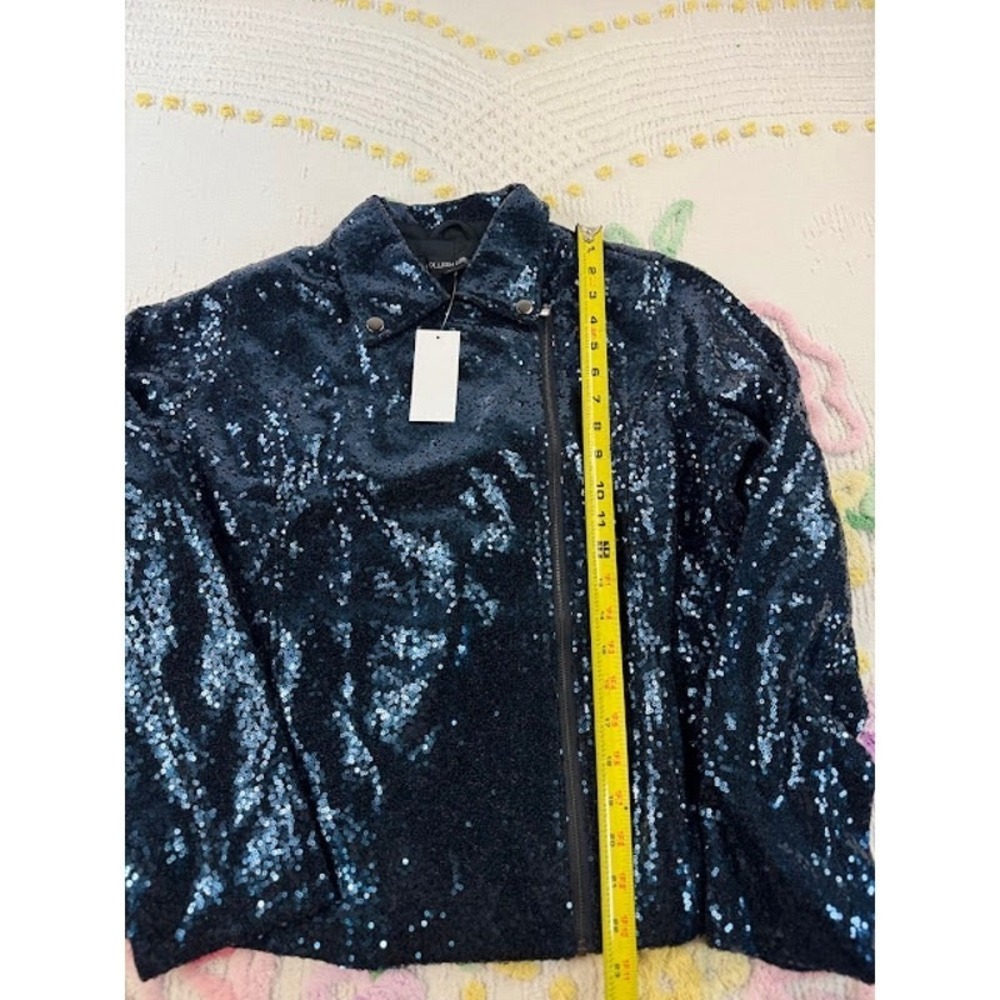 Colleen Lopez Dazzling Blue Jacket with Sparkle NWT L - Picture 2 of 9
